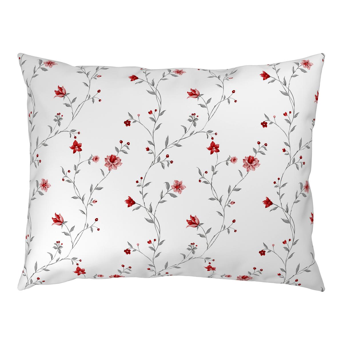 Bettwäsche Grace - Rot/Weiß, ROMANTIK / LANDHAUS, Textil - James Wood