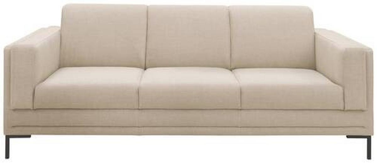 3-sitzer-sofa Looks Vii - Beige/Silberfarben, Design, Textil (210/82/90cm) - LOOKS by W.Joop