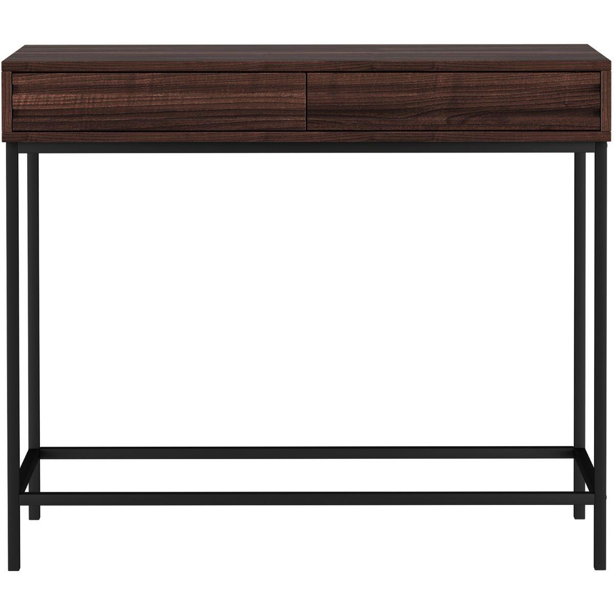 Konsole Celine Braun 90 cm - Schwarz/Braun, Design, Holzwerkstoff (90/76/35cm) - MID.YOU