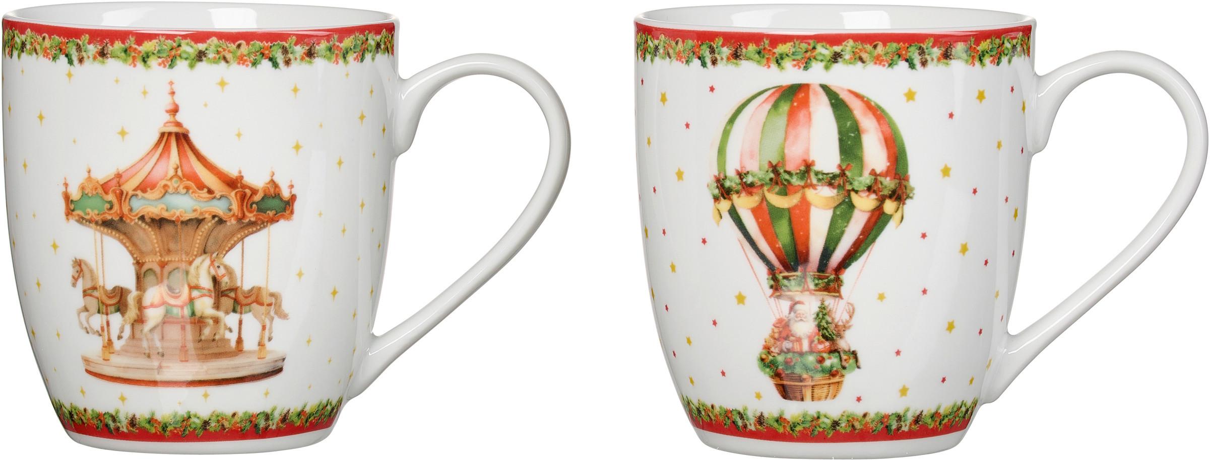 Hrnek na kávu NOSTALGIA - vícebarevná, Basics, keramika (14/10/10,5cm)