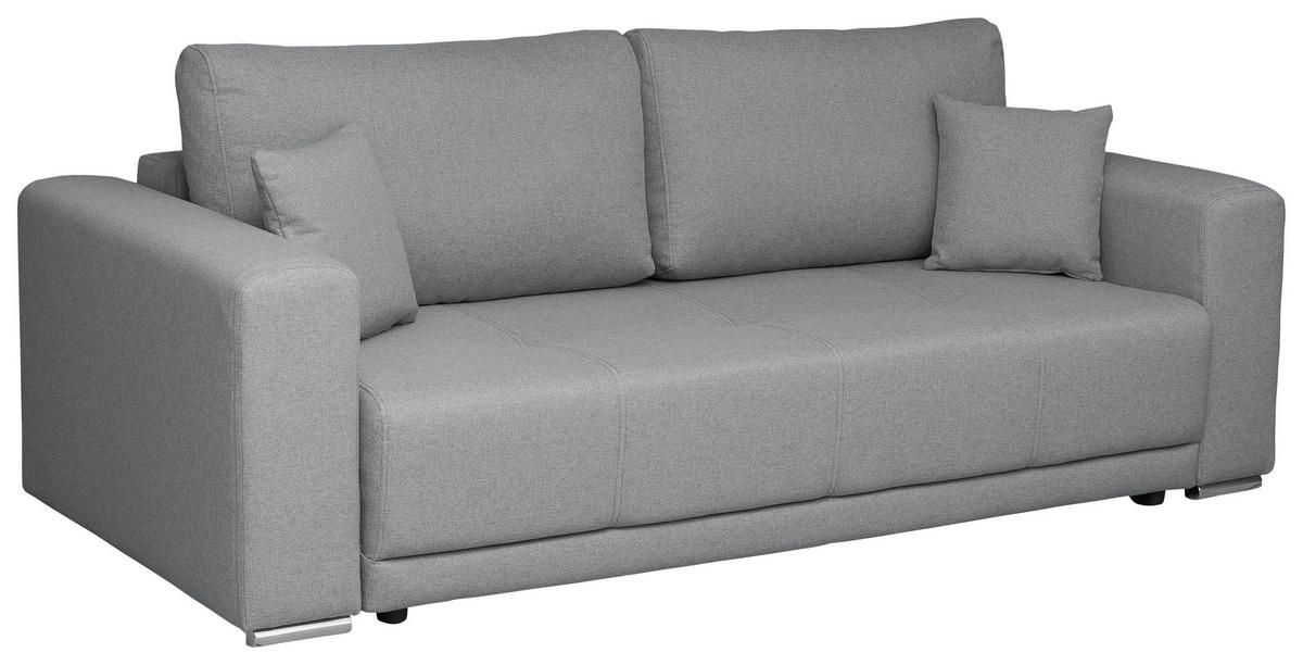 Schlafsofa Berna - Chromfarben/Schwarz, Design, Textil (238/77/108cm) - P & B