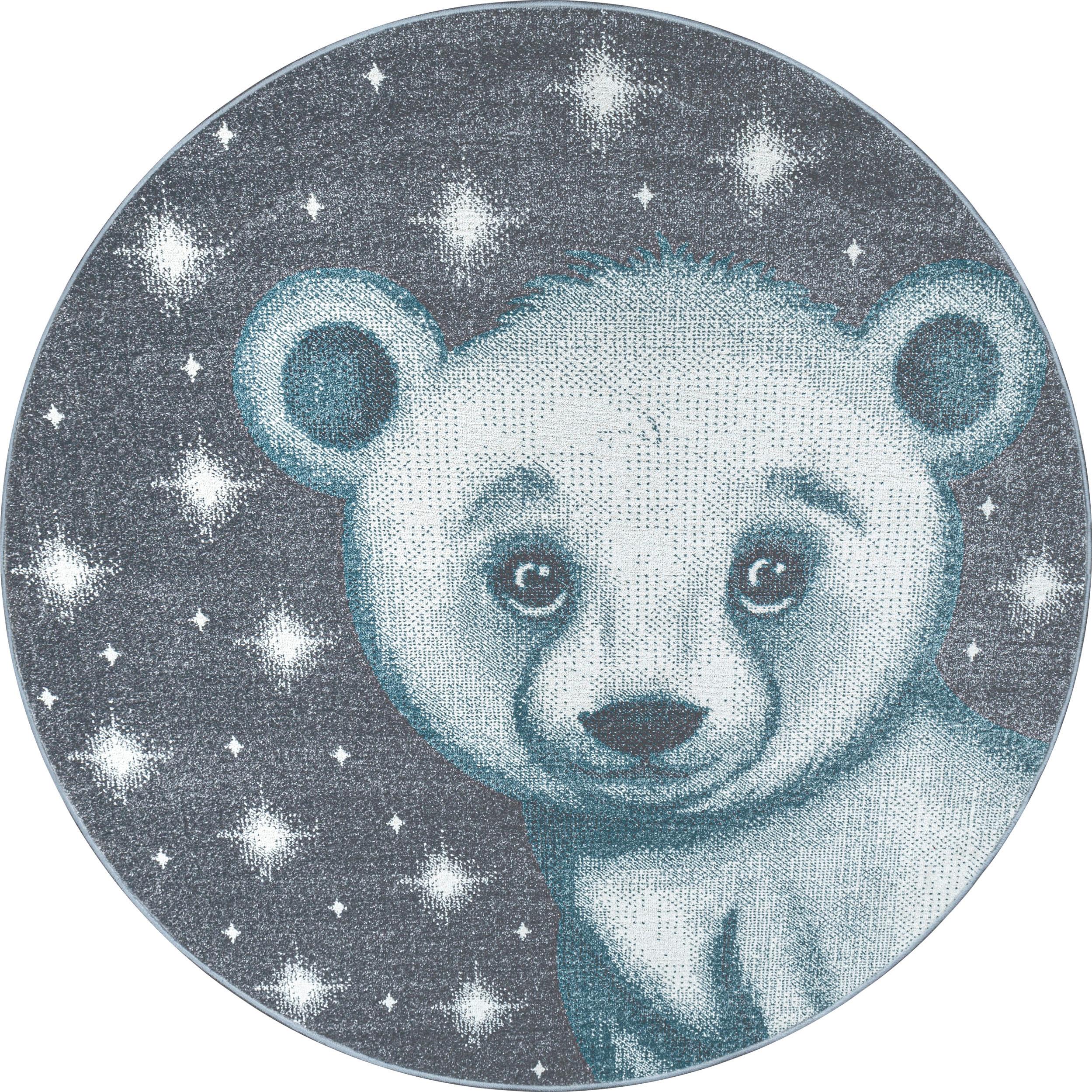 Detský Koberec Medveď 160cm - modrá, Trend, textil (160cm) - Ben'n'jen