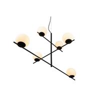 Pendelleuchte 302000632 Pure - Schwarz/Weiß, MODERN, Glas/Metall (115/150/80cm) - Trio Leuchten