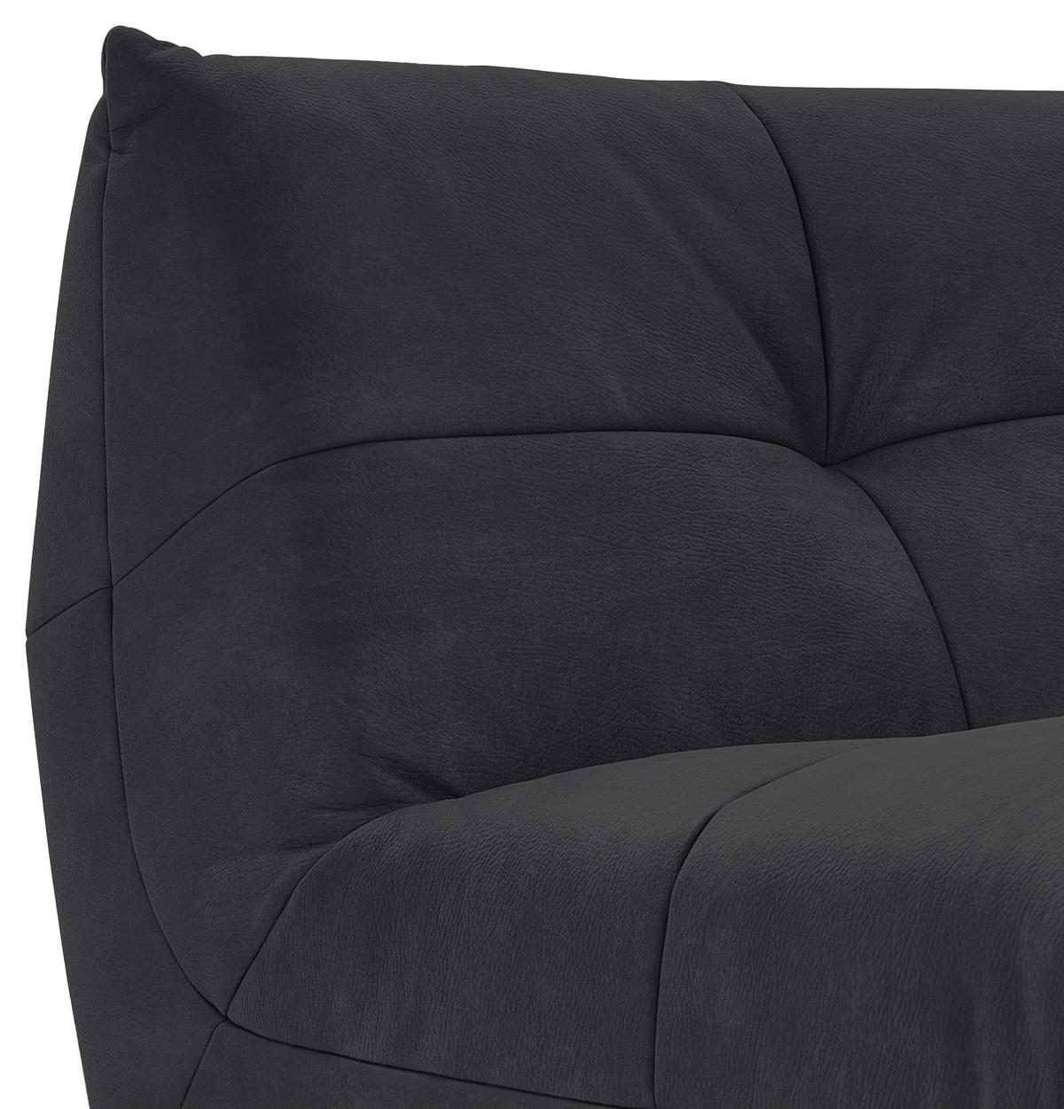 Modul Sofa Giselle 4er Sofa B: 180 Cm Schwarz - Schwarz, Trend, Textil (180/80/112cm) - Livetastic