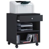 Rollcontainer Schwarz/Weiß Salda BxHxT: 45x54x38 cm - Schwarz, Basics, Holzwerkstoff/Kunststoff (45/54/38cm) - MID.YOU