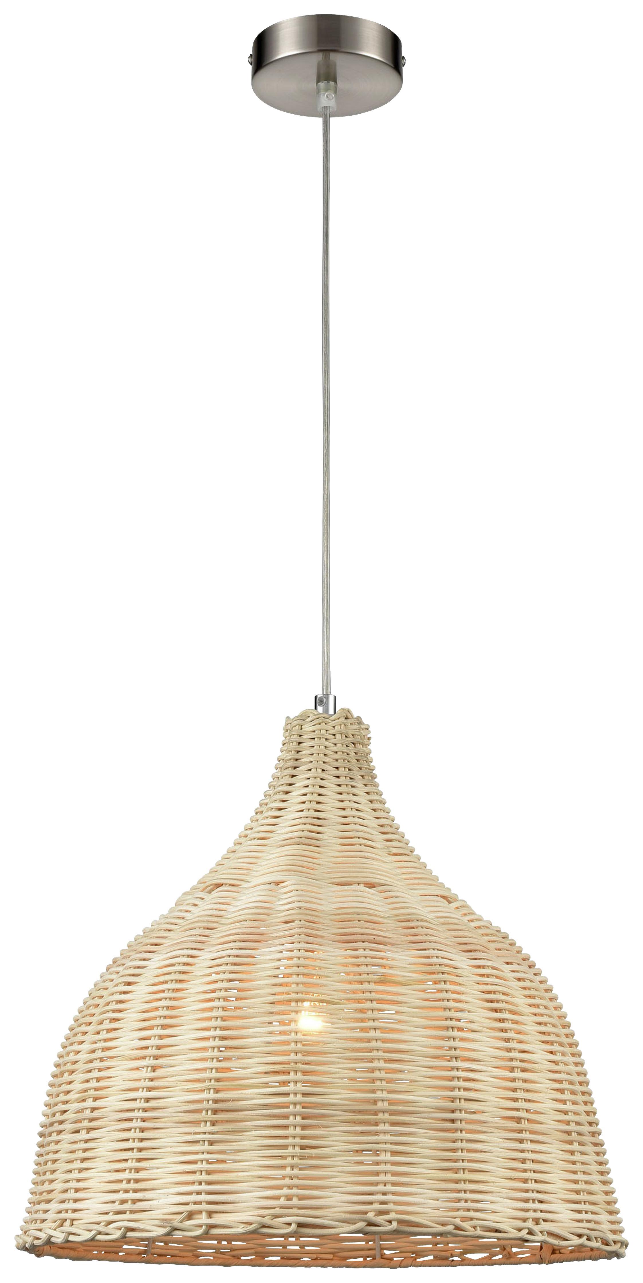 Függőlámpa Katharina - Világosbarna, Basics, Fa (35/120cm) - James Wood