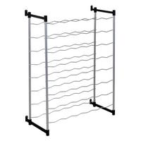 Weinregal Metall Silber 48 Flaschen 58x83 cm Merlot - Silberfarben, MODERN, Metall (58/83/26cm)