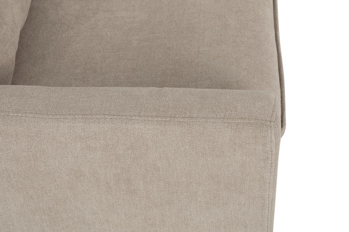 Ecksofa Milly - Beige/Schwarz, MODERN, Textil (207/138cm) - P & B