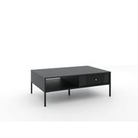 KONFERENČNÝ STOLÍK ISEO BLACK/BLACK/GOLD - čierna/zlatá, Design, kov/kompozitné drevo (104/37/68cm) - Based