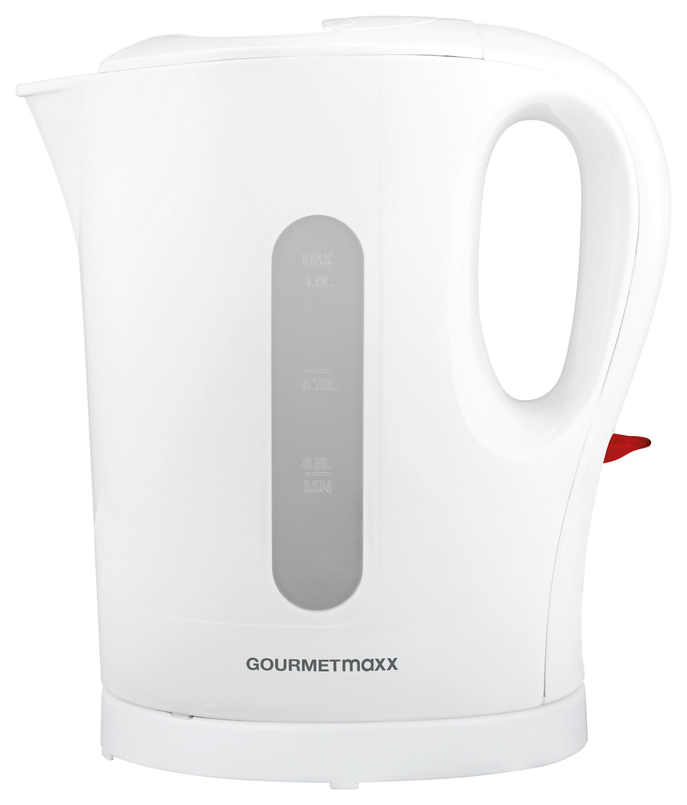Wasserkocher Gourmetmaxx - Weiß, Basics, Kunststoff (11,3/22,1/19,3cm)