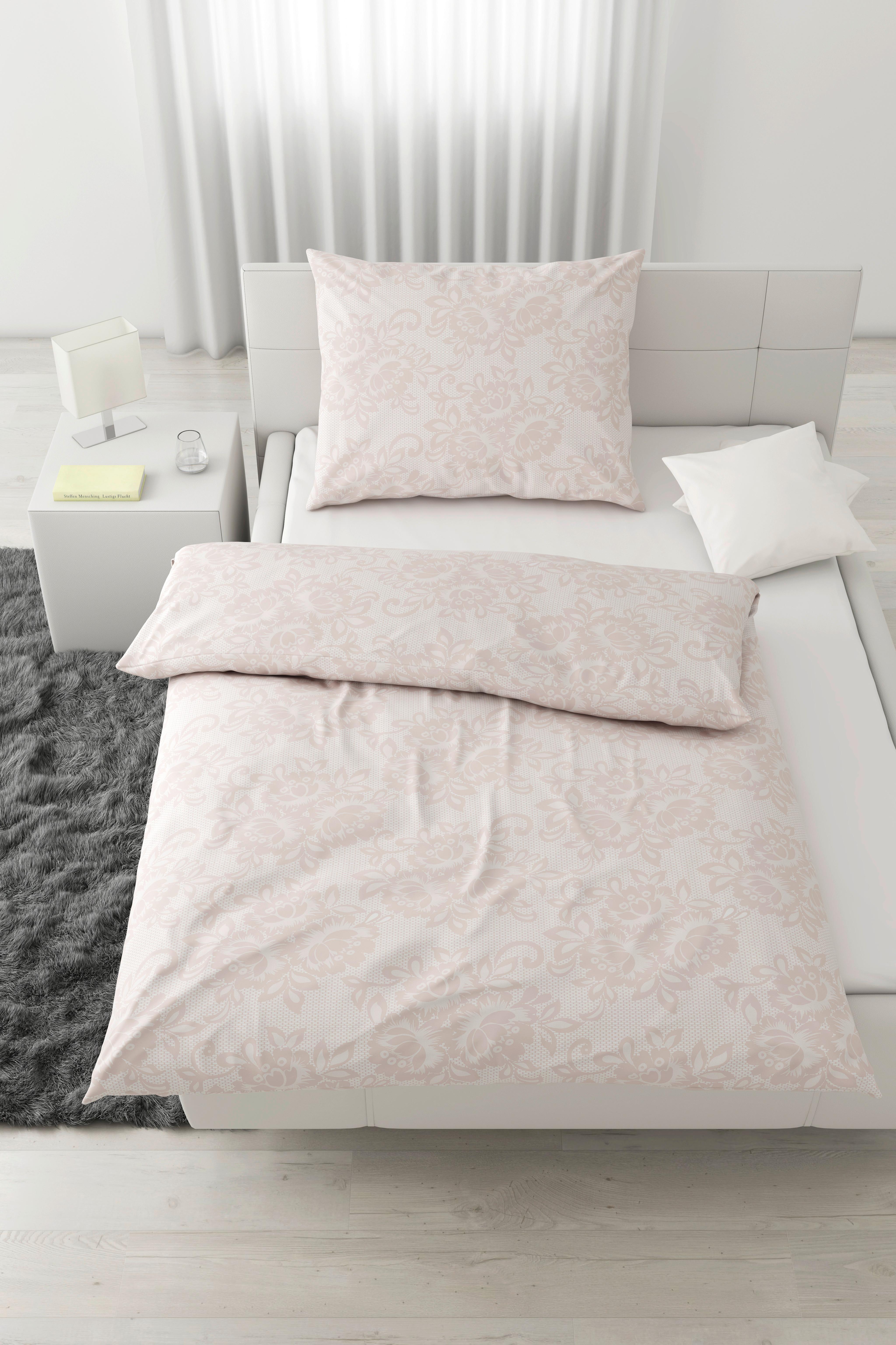 Posteľná bielizeň Senta, 70/90 140/200cm - ružová, Romantik / Landhaus, textil (140/200cm) - Modern Living