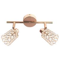 Strahler 92-70104 York - Transparent/Roségold, KONVENTIONELL, Glas/Metall (37/8/17cm)