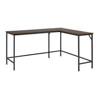 Písací stôl ANABELA - čierna/farba vlašského orecha, Modern, kov (120/150/50/75cm) - Bessagi Home