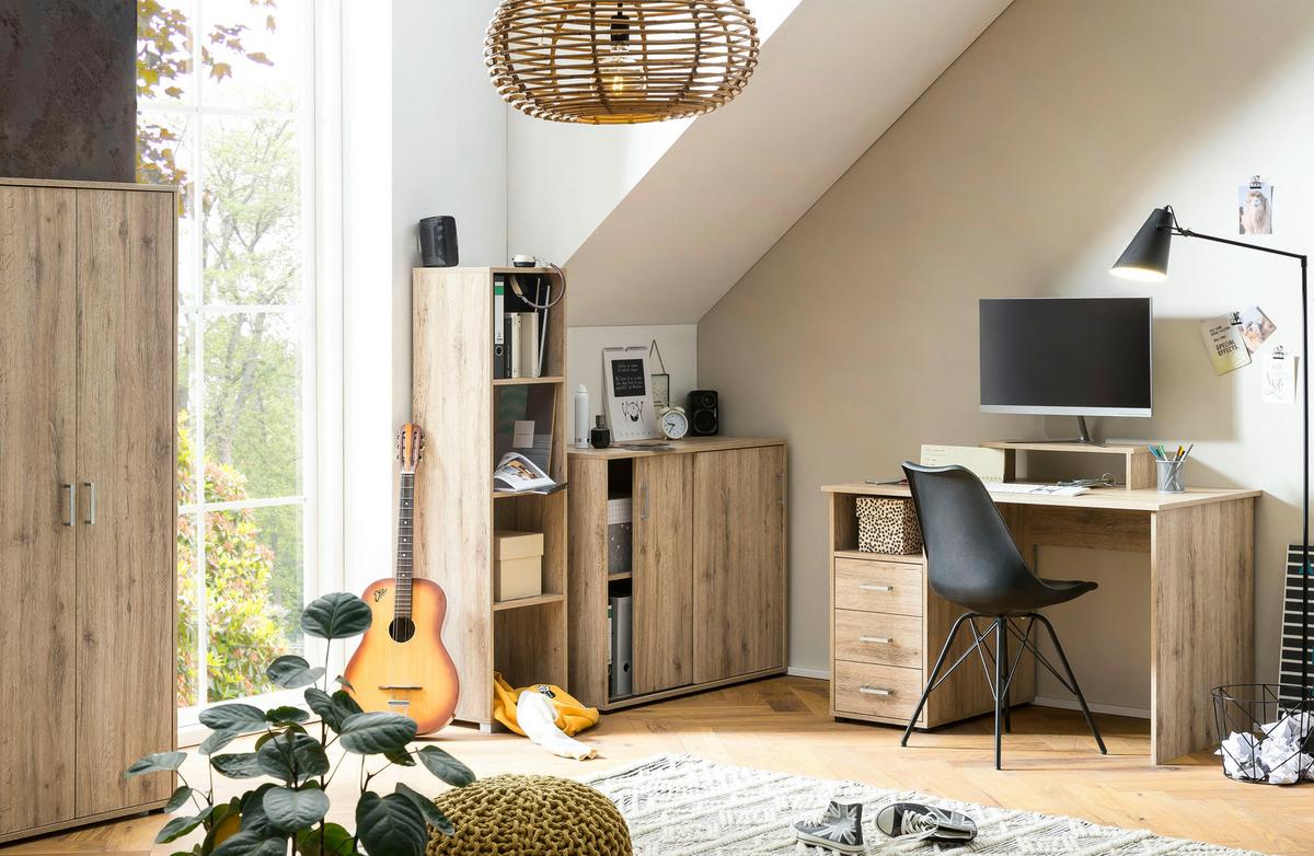 Schreibtisch B 115,8cm H 74cm Niels, Wild Eiche Dekor - Wildeiche, MODERN, Holzwerkstoff (70/115,8/74cm) - MID.YOU