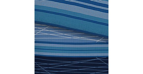 Seersucker Bettwäsche 140x 200 cm Emina Blau Streifen - Blau, MODERN, Textil (140/200cm) - Luca Bessoni