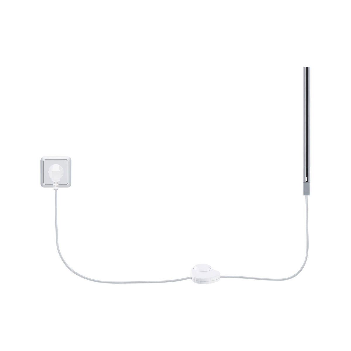 Schinensystem 95658 Urail Einsp./Schalter - Chromfarben, Basics, Kunststoff (200/1,8/1,8cm) - Paulmann