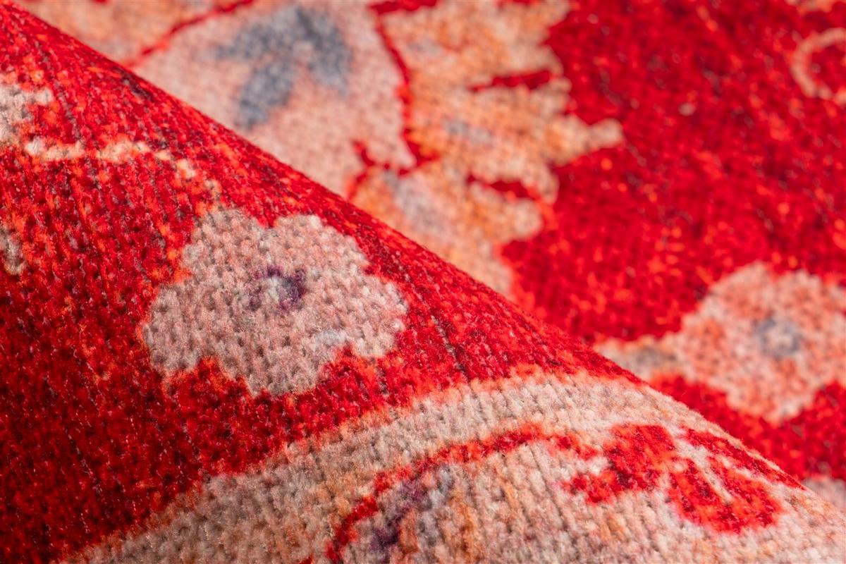 Flachwebteppich Rot Faye 150x230 cm - Rot, Basics, Textil (150/230cm) - Kayoom