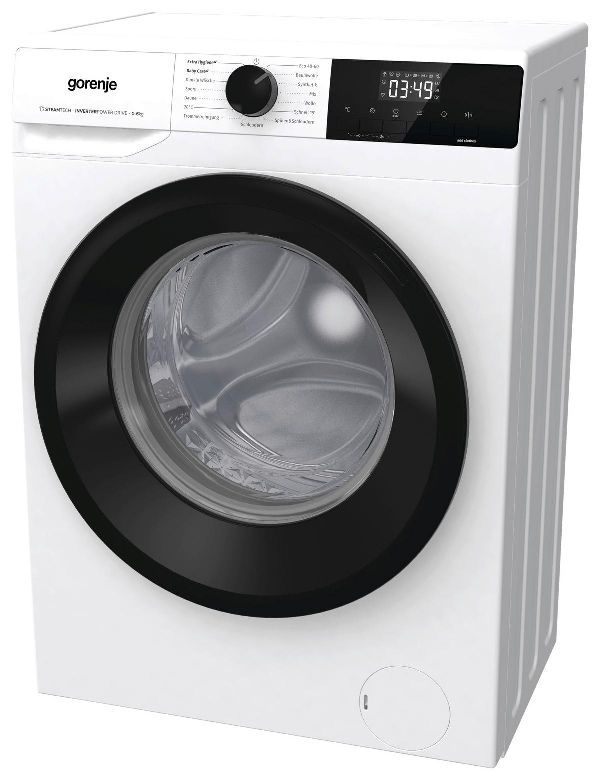 Waschmaschine Wnhpi64saps - Schwarz/Weiß, Basics, Glas/Kunststoff (59,5/84,5/43,5cm) - Gorenje