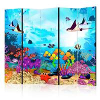 Paravent Multicolor B: 225 Cm - Multicolor, Basics, Holz/Textil (225/172/3cm) - artgeist