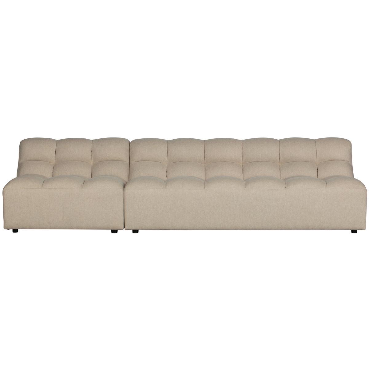 Sessel Pepper Sandfarben B: 100cm - Sandfarben/Schwarz, Design, Textil (100/79/92cm) - Livetastic