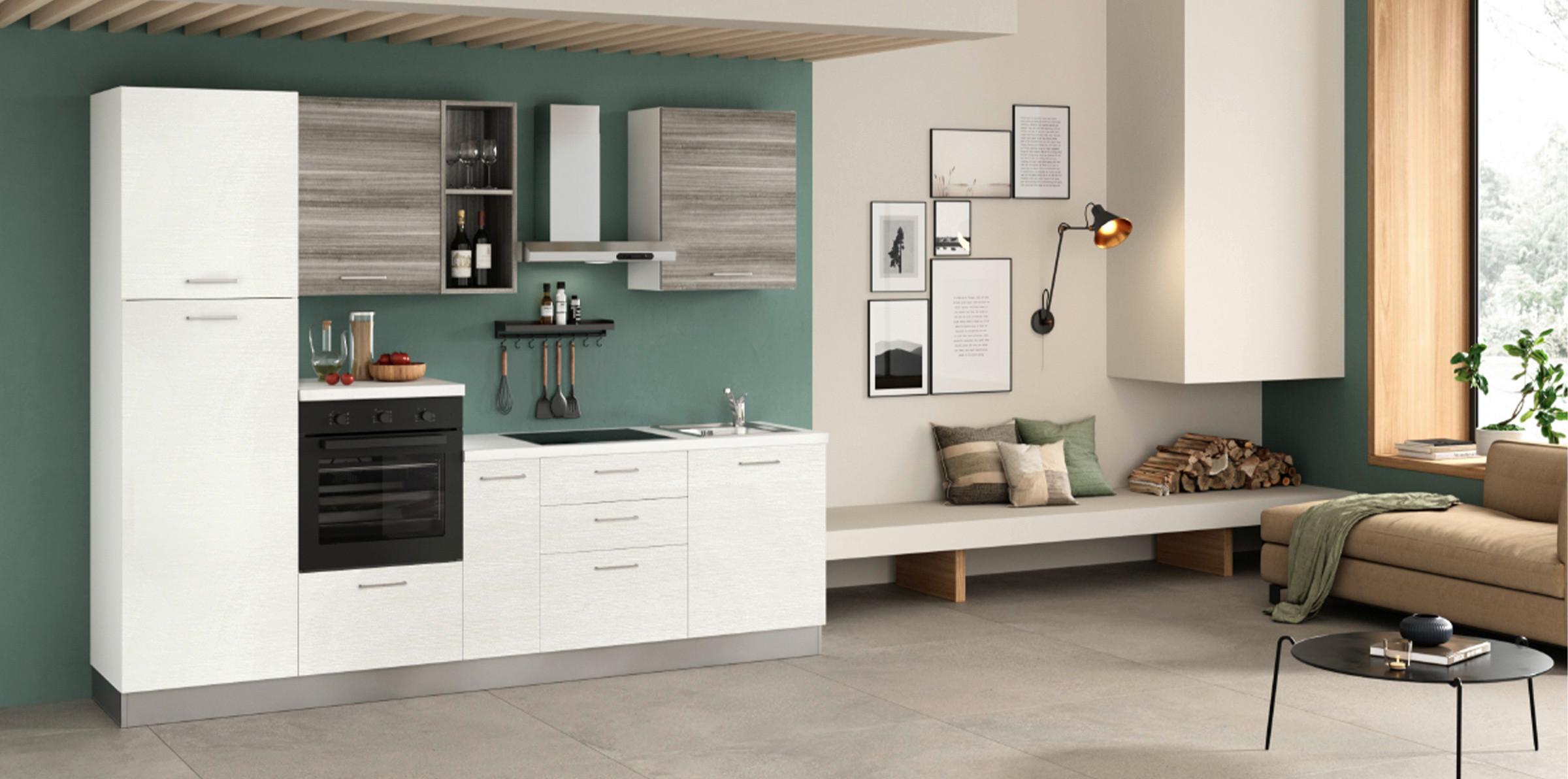 Küchenzeile Talia Mit Kühlschrank 270 Cm