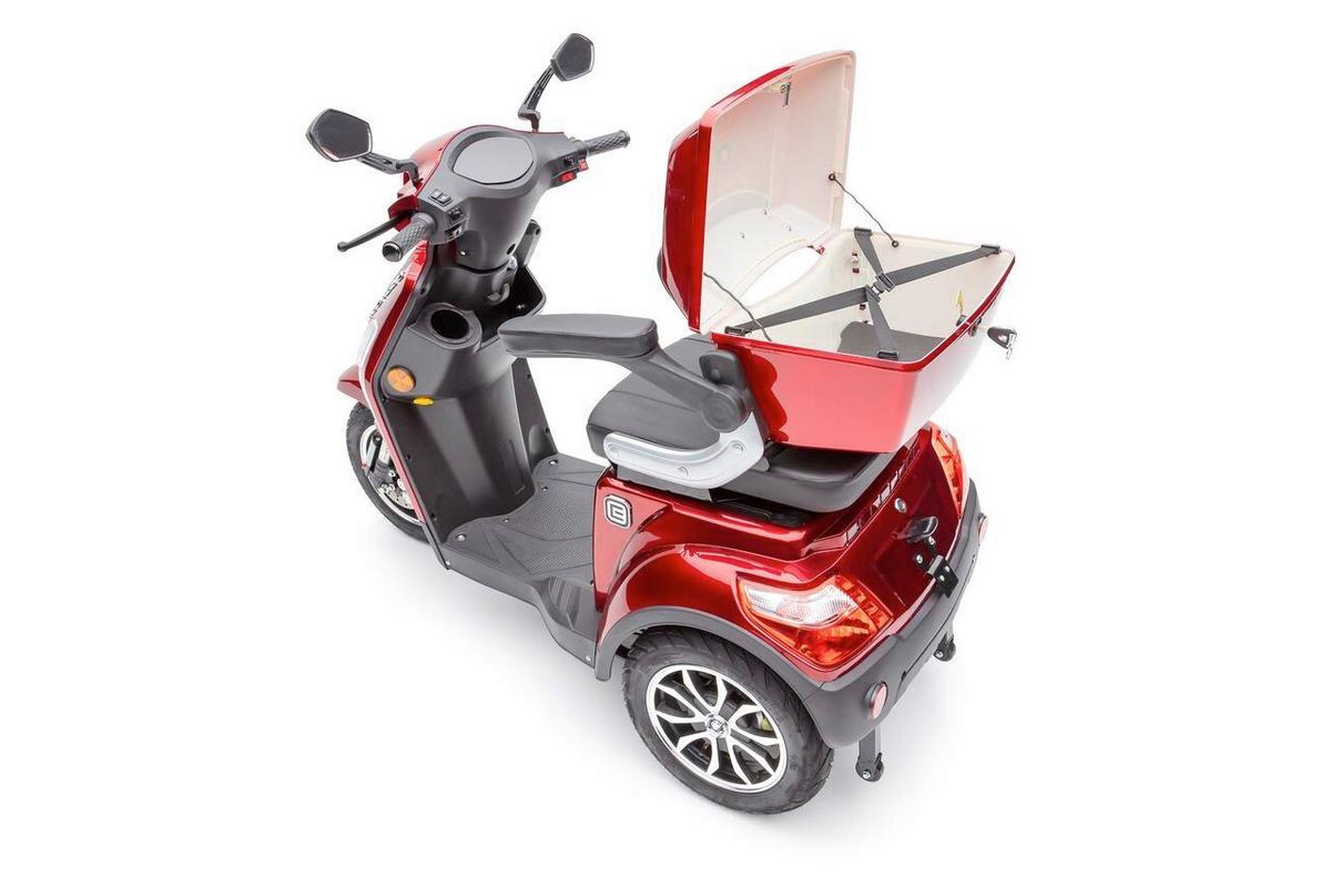 ELEKTROMOBIL E-J1000L-Red - Rot, Basics, Metall (152/67/102cm)