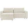 Ecksofa Dallas - Beige/Schwarz, MODERN, Holz/Kunststoff (173/258cm)