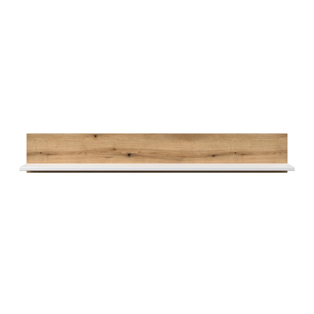 Wandboard Calabria Weiß/Eiche Dekor B: 160 cm - Eichefarben/Weiß, Trend, Holzwerkstoff (160/24/21,6cm)