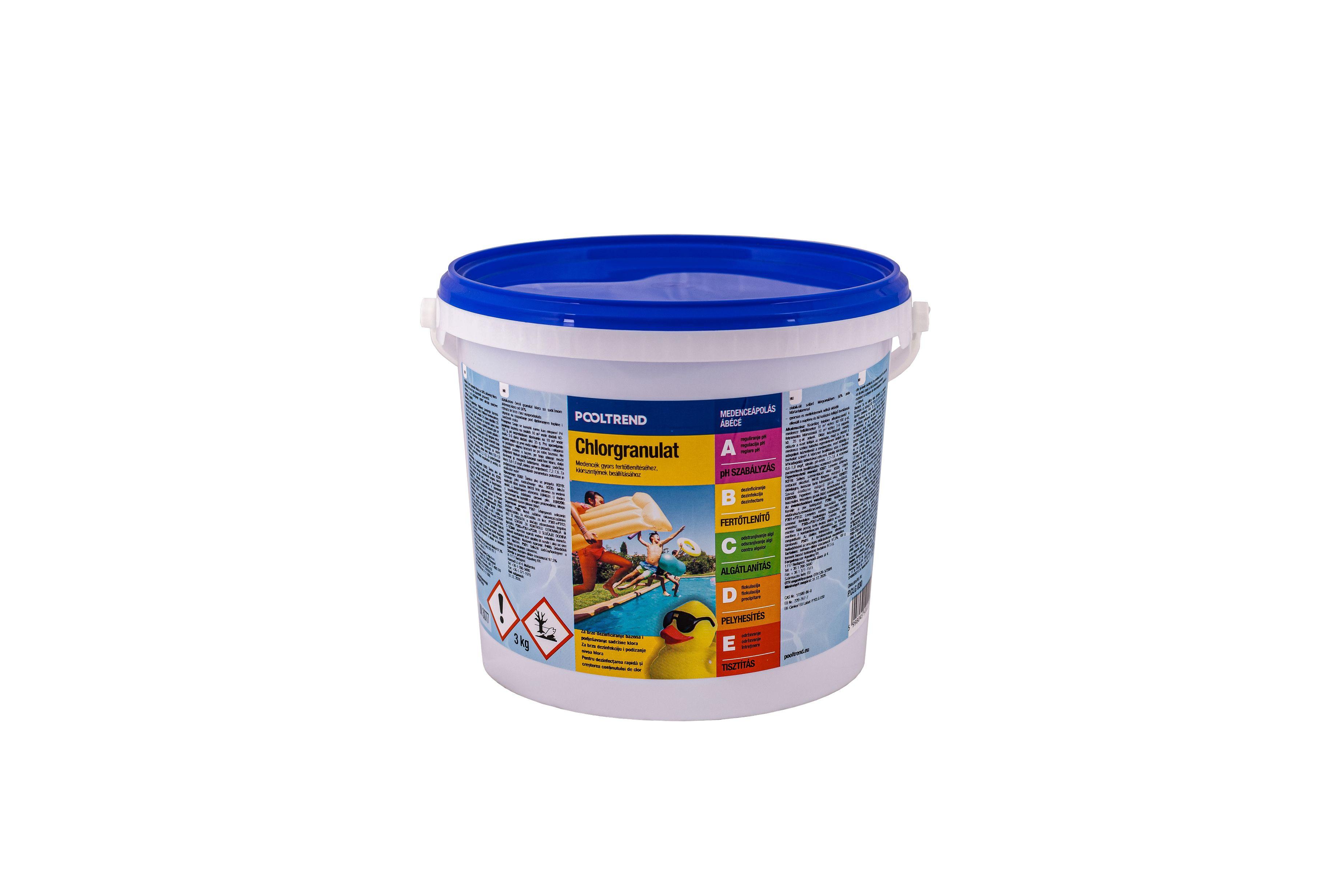 Medencetisztító Készlet P.clg 030 - világoskék/piros, műanyag (3cm)