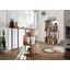 Bartisch Fernando 1 - Eichefarben/Schwarz, Design, Holz/Metall (135/50/105cm) - Hom`in Bartisch Fernando 1 - Eichefarben/Schwarz, Design, Holz/Metall (135/50/105cm) - Hom`in