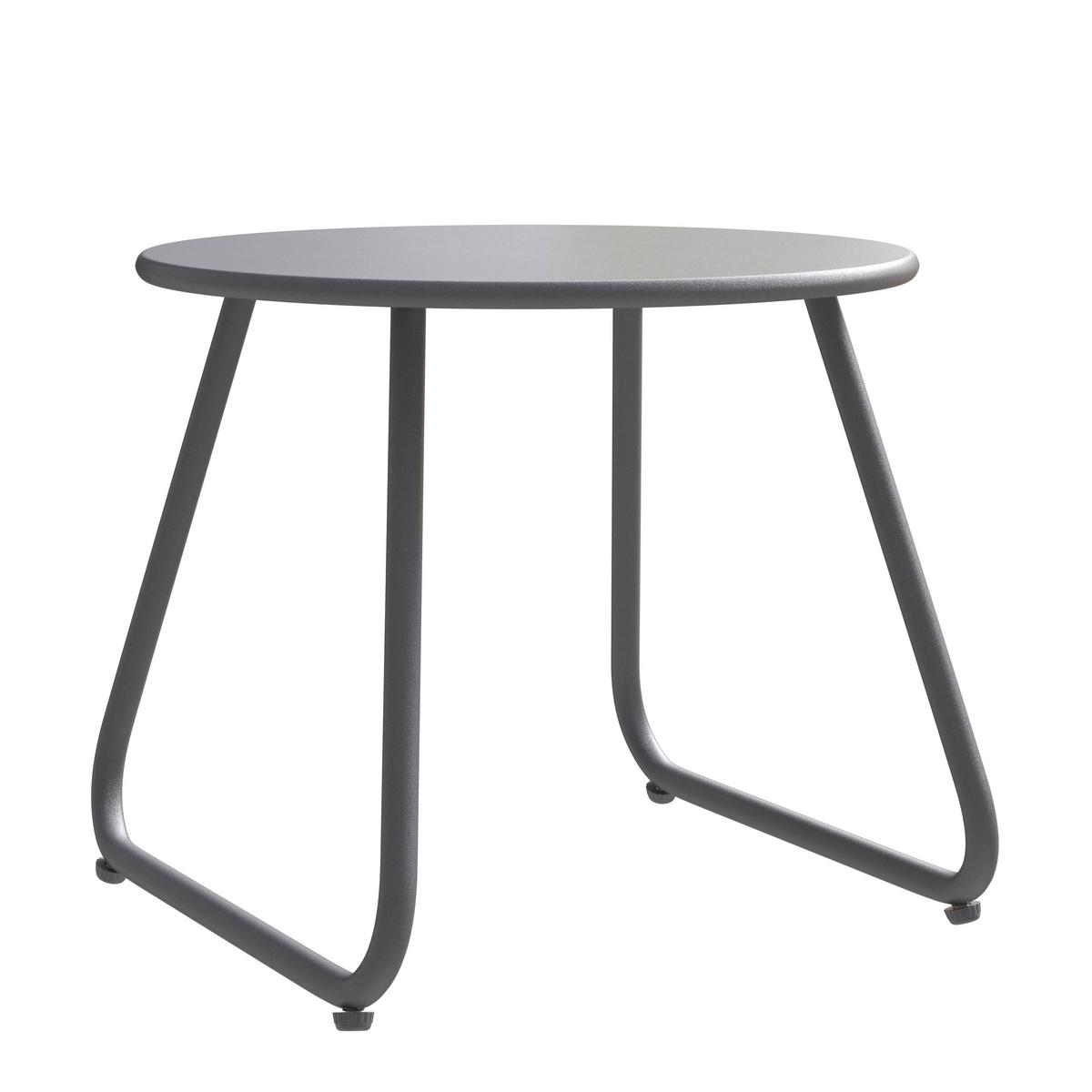 Balkonset Braga - Anthrazit/Hellgrau, MODERN, Textil/Metall - Beldano