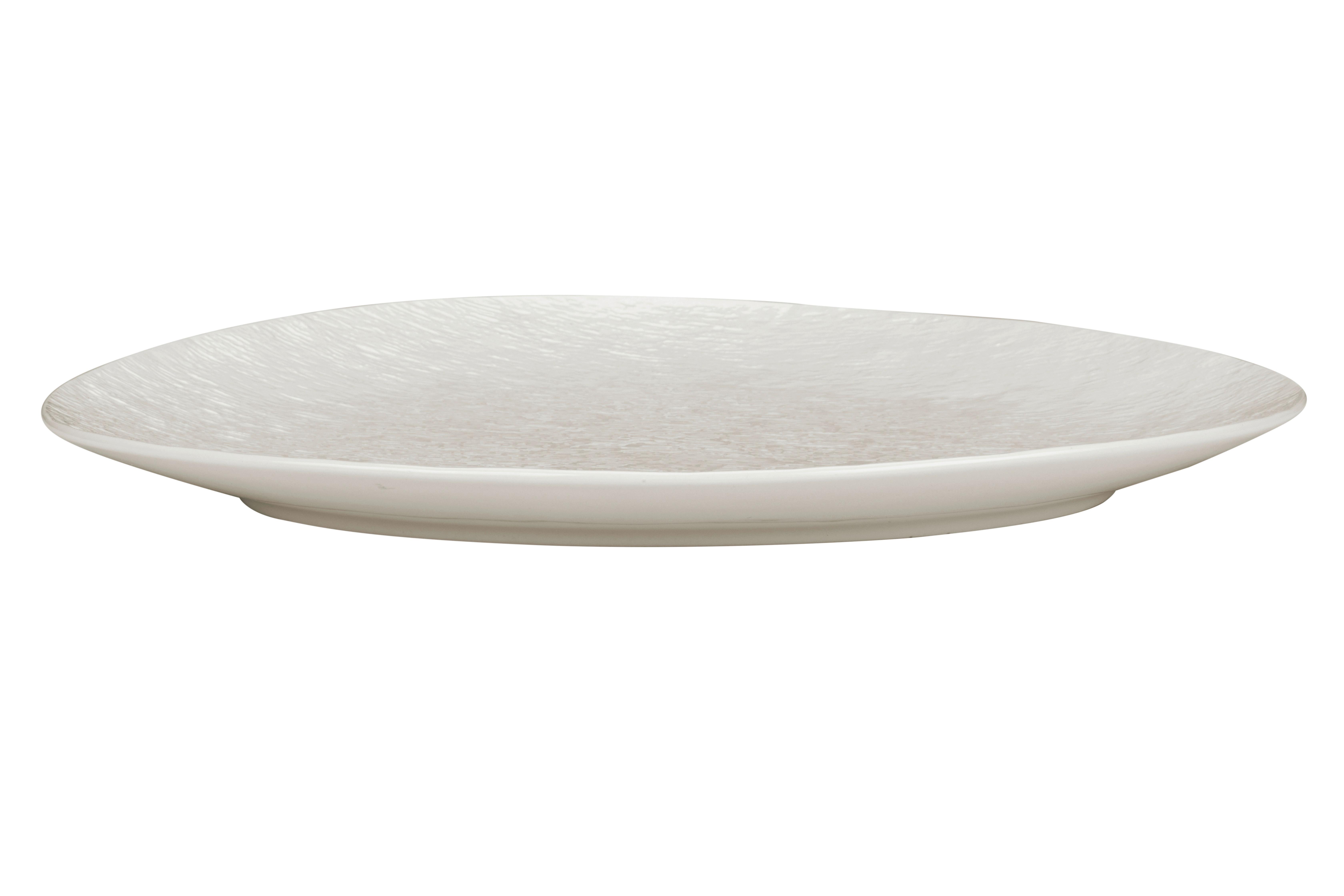 Dezertní Talířek Haruki - bílá, Moderní, keramika (22,8/20,1/2,2cm) - Premium Living