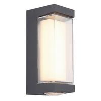 VENKOVNÍ NÁSTĚNNÉ SVÍTIDLO PLIXON - průhledné/opál, Design, kov/plast (18,7/7,5/8,2cm) - Globo