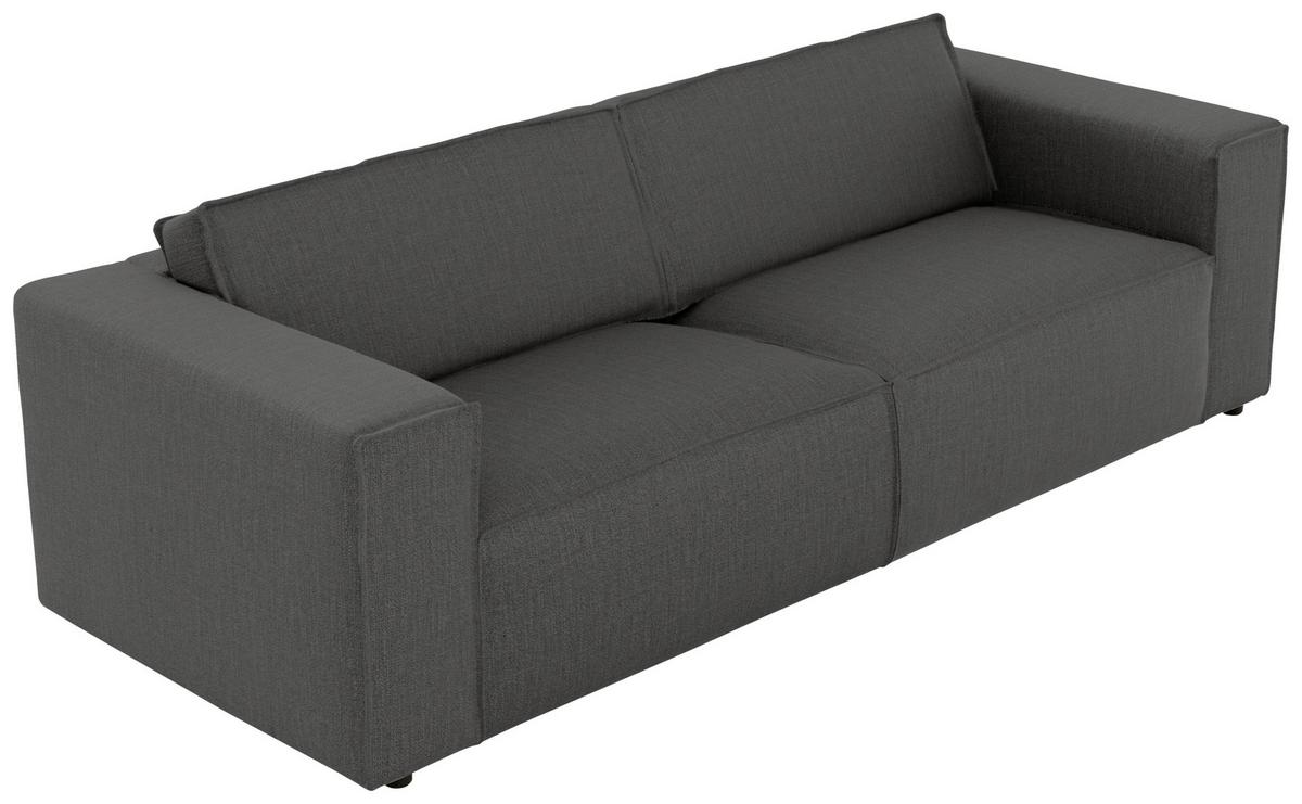 3-sitzer-sofa Dice Anthrazit B: 250 Cm - Anthrazit/Schwarz, MODERN, Textil (250/80/102cm) - MID.YOU