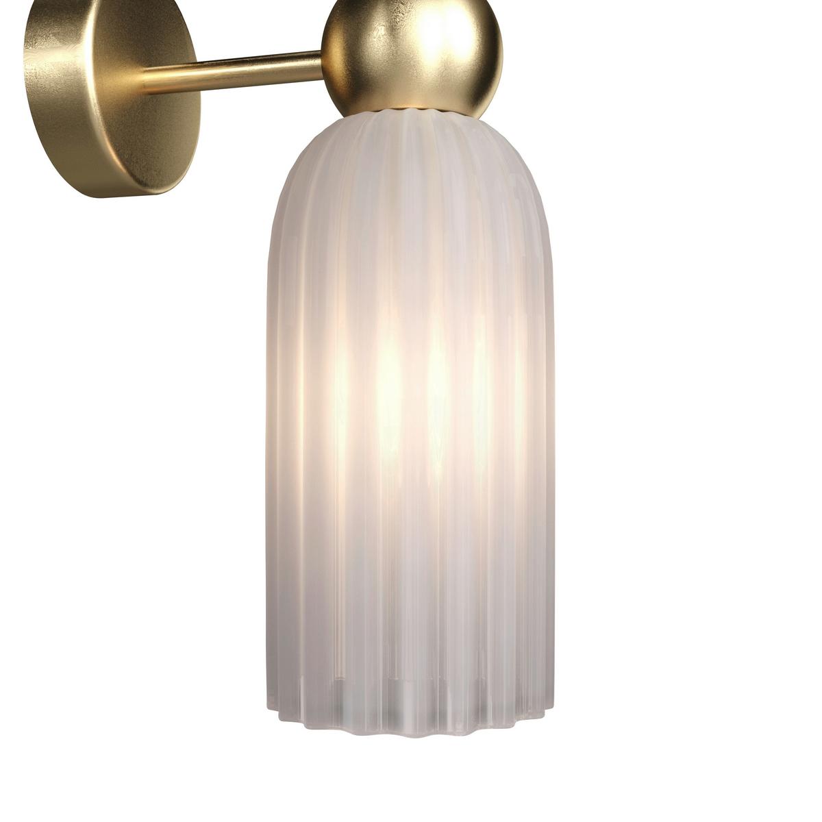 Wandleuchte Antic - Goldfarben, Glas/Metall (18/43,5/10cm) - MAYTONI