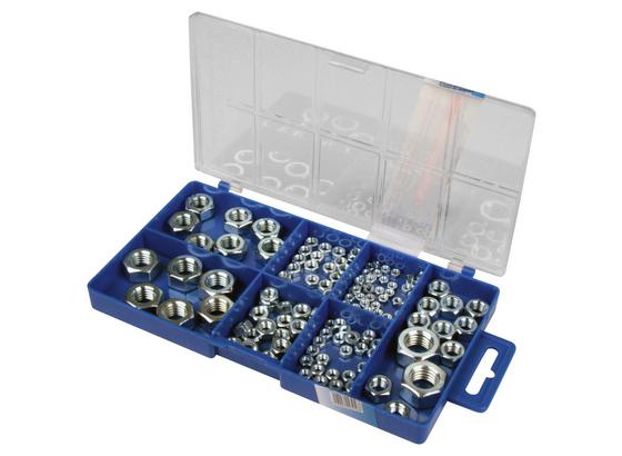 Mutternset 150-teilig - Zinkfarben, KONVENTIONELL, Metall (0,44kg) Mutternset 150-teilig - Zinkfarben, KONVENTIONELL, Metall (0,44kg)