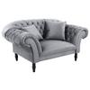 XXL-Sessel Cupido - Schwarz/Grau, Design, Textil (180/94/103cm) - MID.YOU