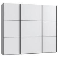 Schwebetürenschrank Indian A Weiß Dekor, B: 250cm - Weiß, KONVENTIONELL, Holzwerkstoff (250/216/65cm)