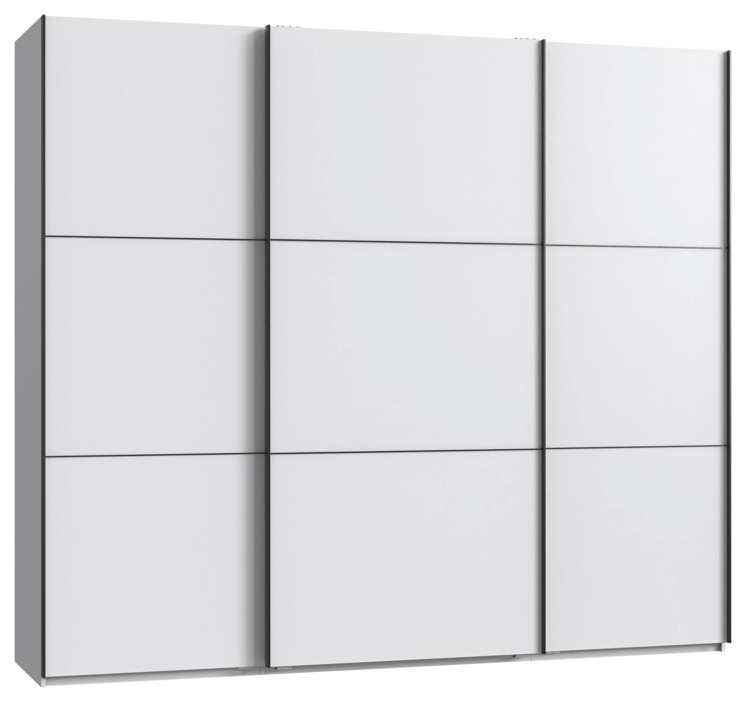 Schwebetürenschrank Indian A Weiß Dekor, B: 250cm