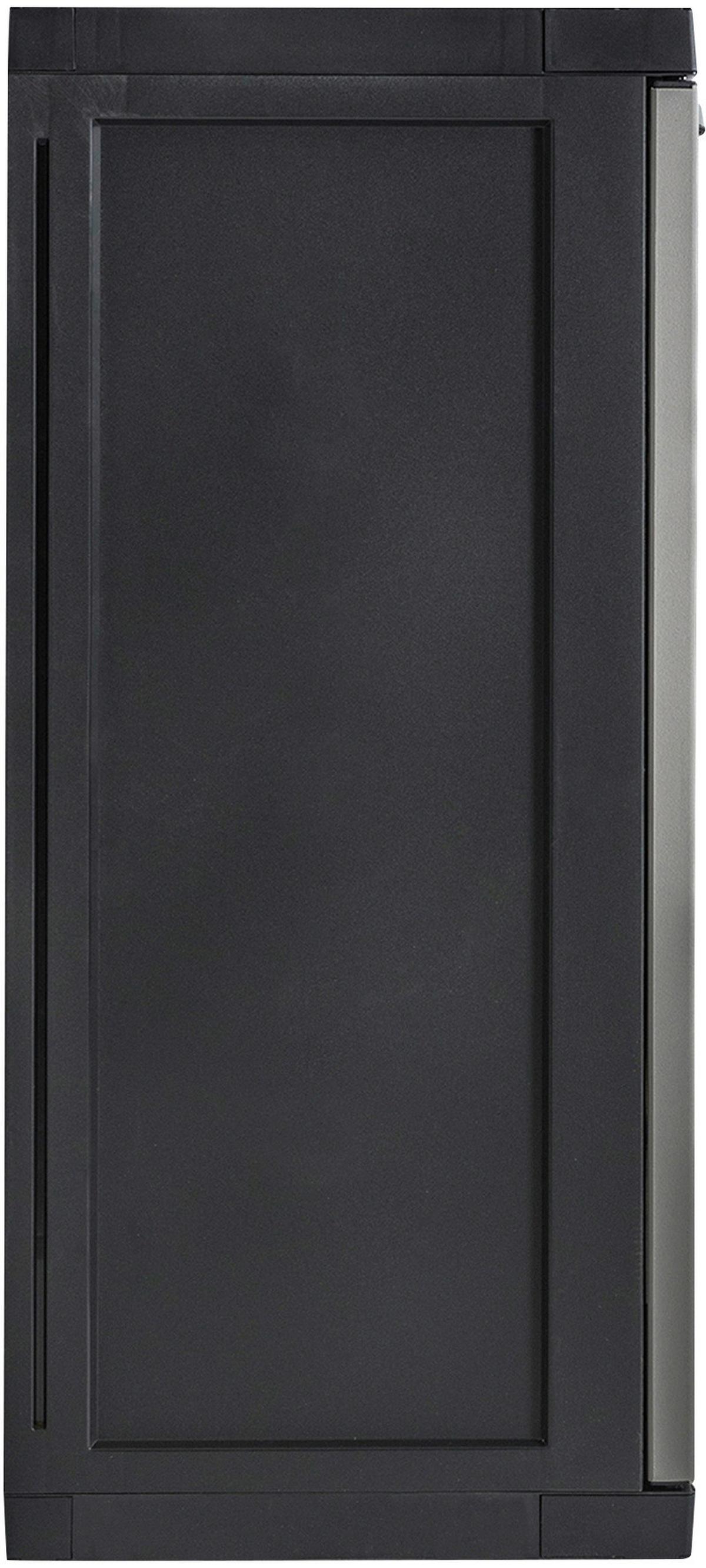 Werkzeugschrank Bio Midi Klein 65x85x37 cm versperrbar - Hellgrau/Schwarz, Basics, Kunststoff (65/85/37cm)