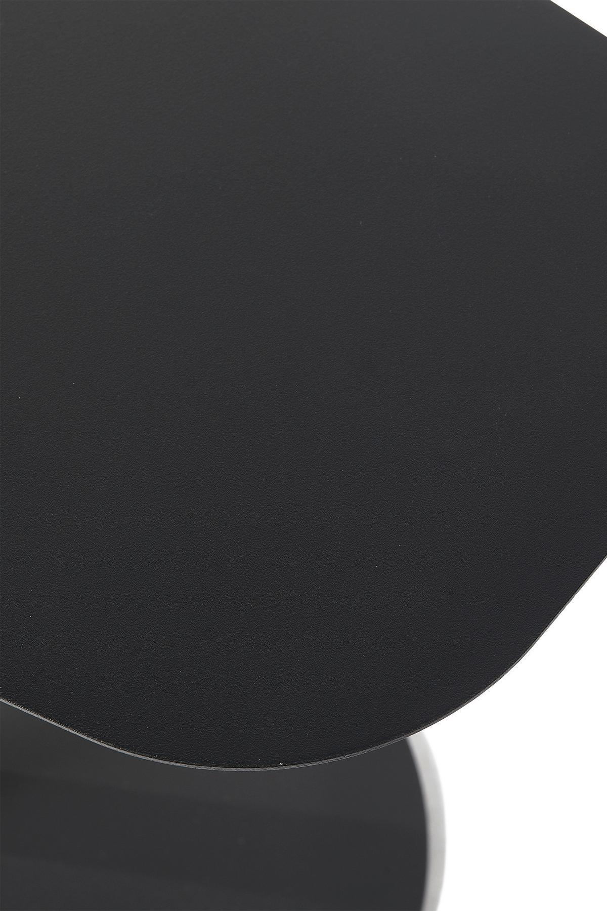 Beistelltisch Lia Schwarz B: 50 cm - Schwarz, Design, Metall (50/38/50cm) - Livetastic