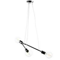 Pendelleuchte 5033/Sn - Schwarz, Design, Metall (65/10/75cm)