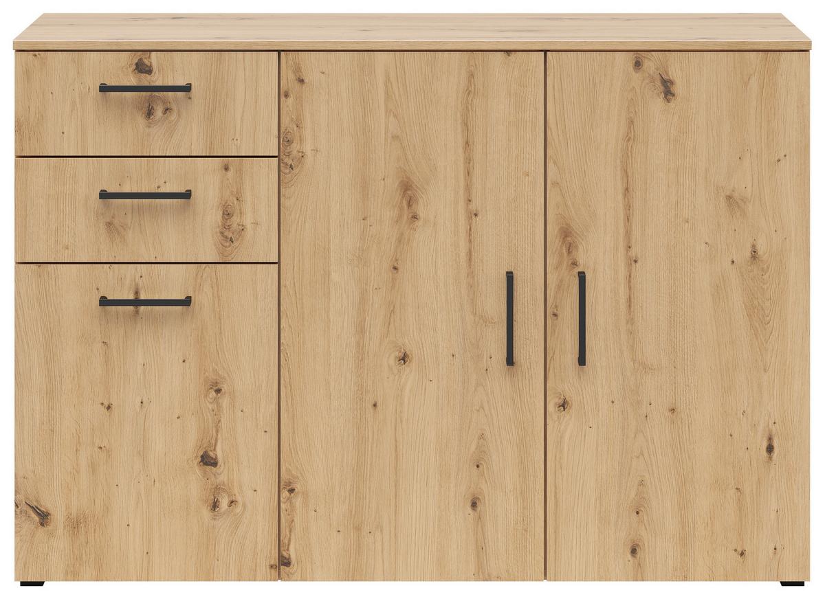 KOMODA Multistauraum - černá/antracitová, Moderní, kompozitní dřevo/plast (120/83/40cm)