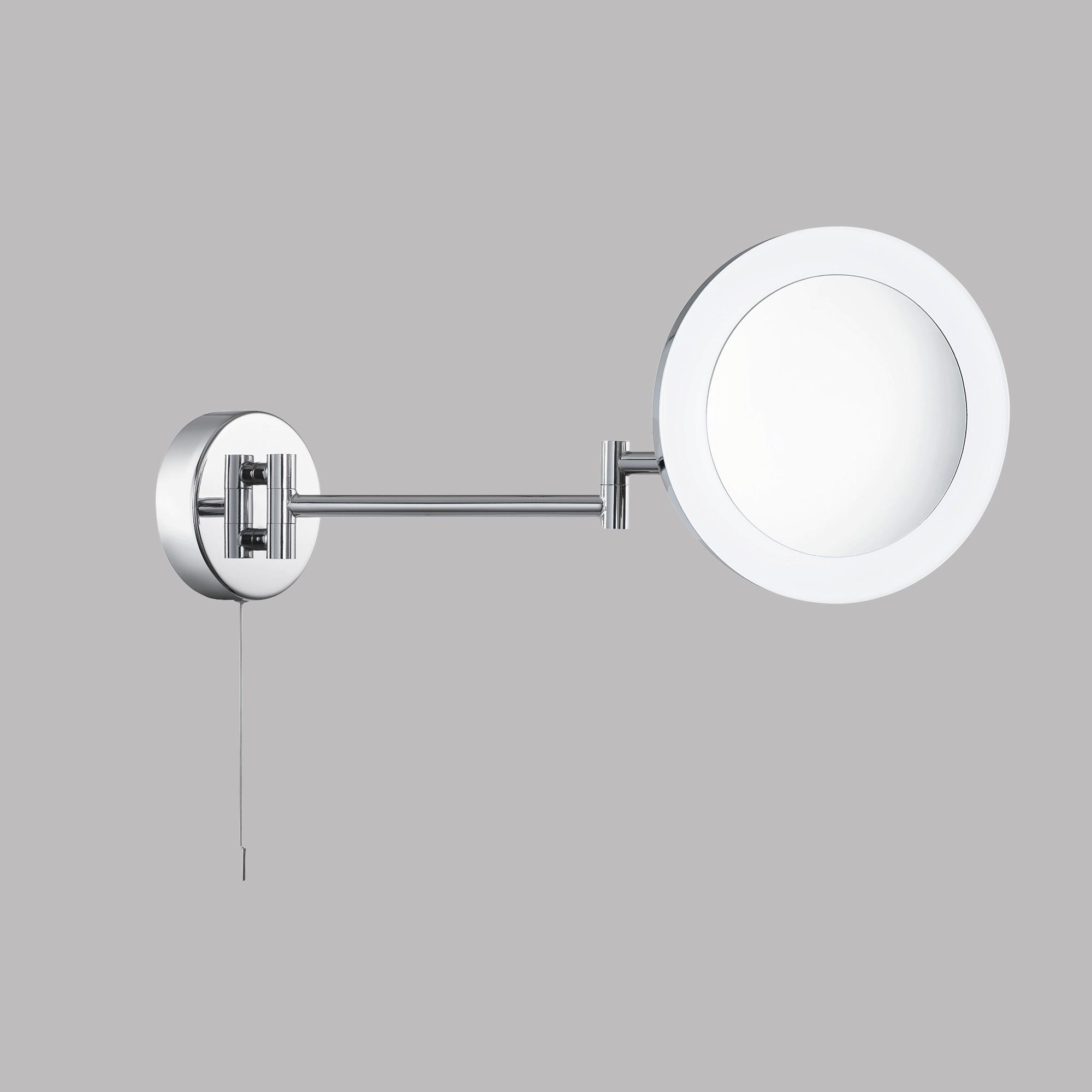 Bad-Wandleuchte Ip44 Chromfarben - Chromfarben, Basics, Glas/Kunststoff (20/20cm)