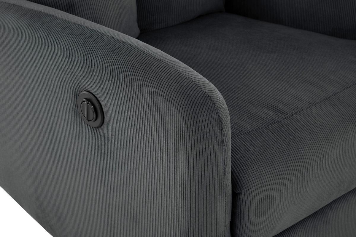 Fernsehsessel Helsinki Dunkelgrau, B: 69 Cm - Dunkelgrau, MODERN, Holz/Textil (69/101/88cm)