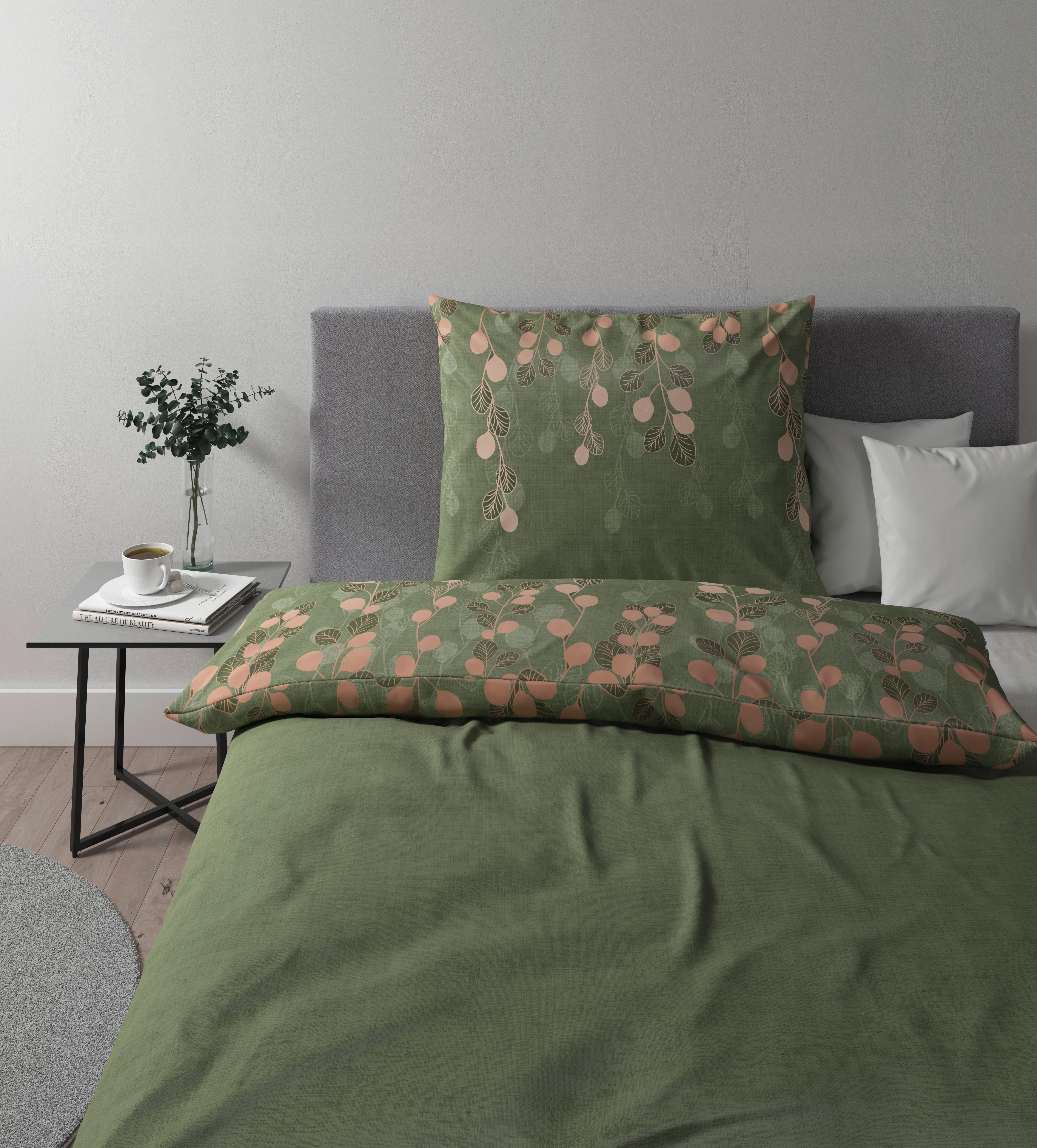Povlečení Marina, 140/200cm, Zelená - zelená, Konvenční, textil (140/200cm) - Premium Living