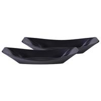 SCHÜSSELSET Steinzeug 2-teilig - Schwarz, Basics, Keramik (31/12cm) - Creatable