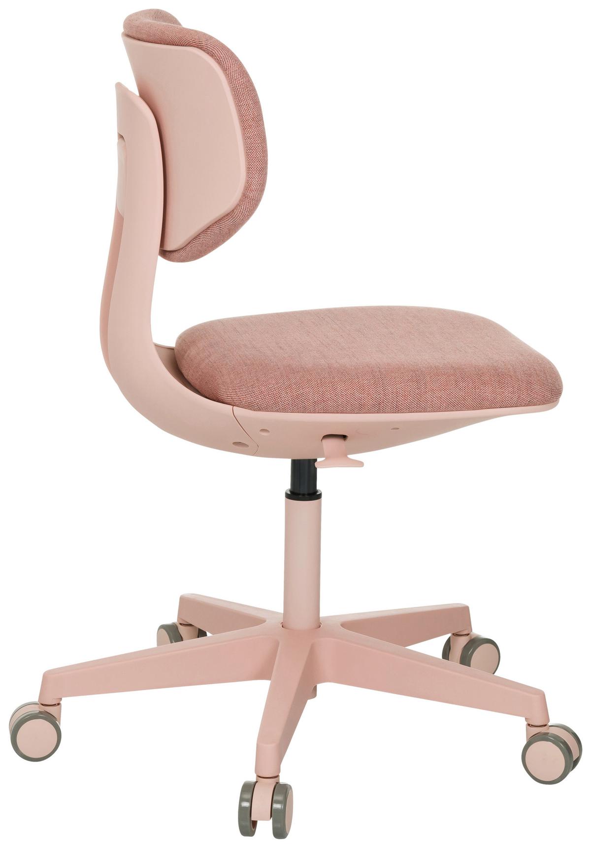 Jugenddrehstuhl Kid Colore Rosa B: 51 cm - Rosa, MODERN, Kunststoff/Textil (51/72- 87/51cm) - MID.YOU