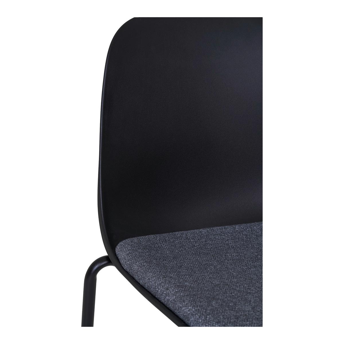 Stuhl-Set Madalena Schwarz B: 48 cm - Schwarz, MODERN, Kunststoff/Metall (48/86/56cm) - MID.YOU