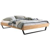 Bett Ostino Anthrazit/eiche 160x200 Cm - Eiche Bianco/Anthrazit, KONVENTIONELL, Holz (160/200cm) - Hasena